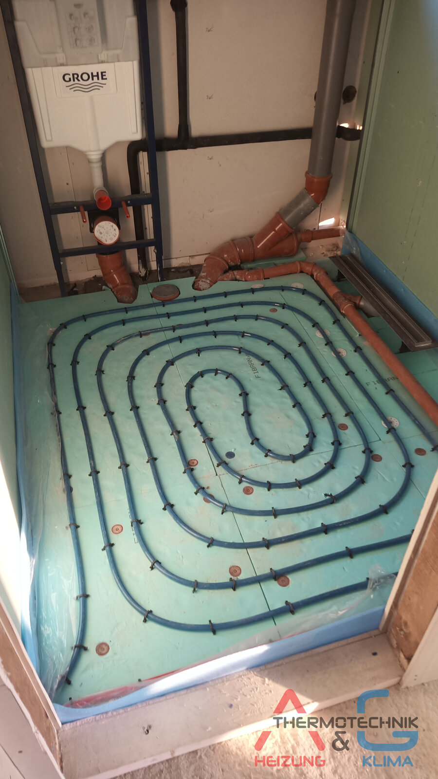 Fußbodenheizung und Luft-Wasser-Wärmepumpe Crystal Lava - Bild 6