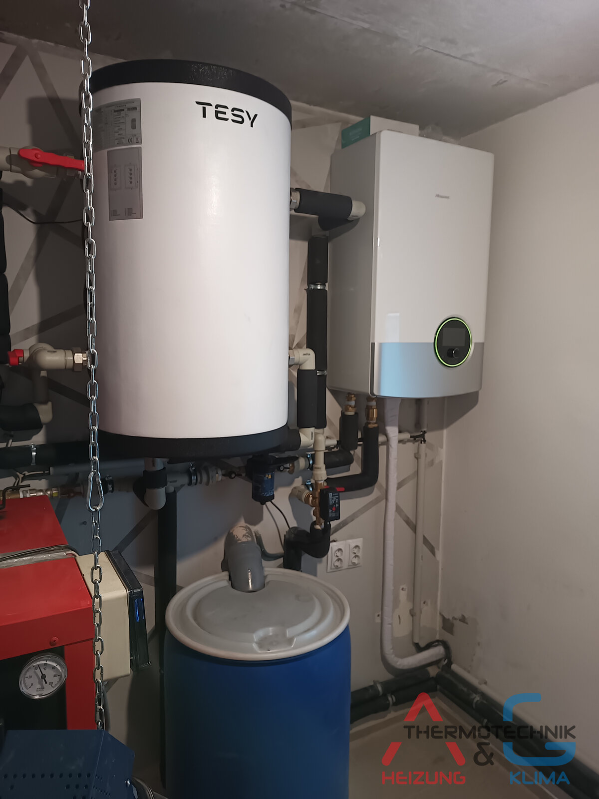 Hybrid-Luft-Wasser-Wärmepumpe Hisense Hi-Therma 12 kW mit Pelletheizung in NRW - Bild 9